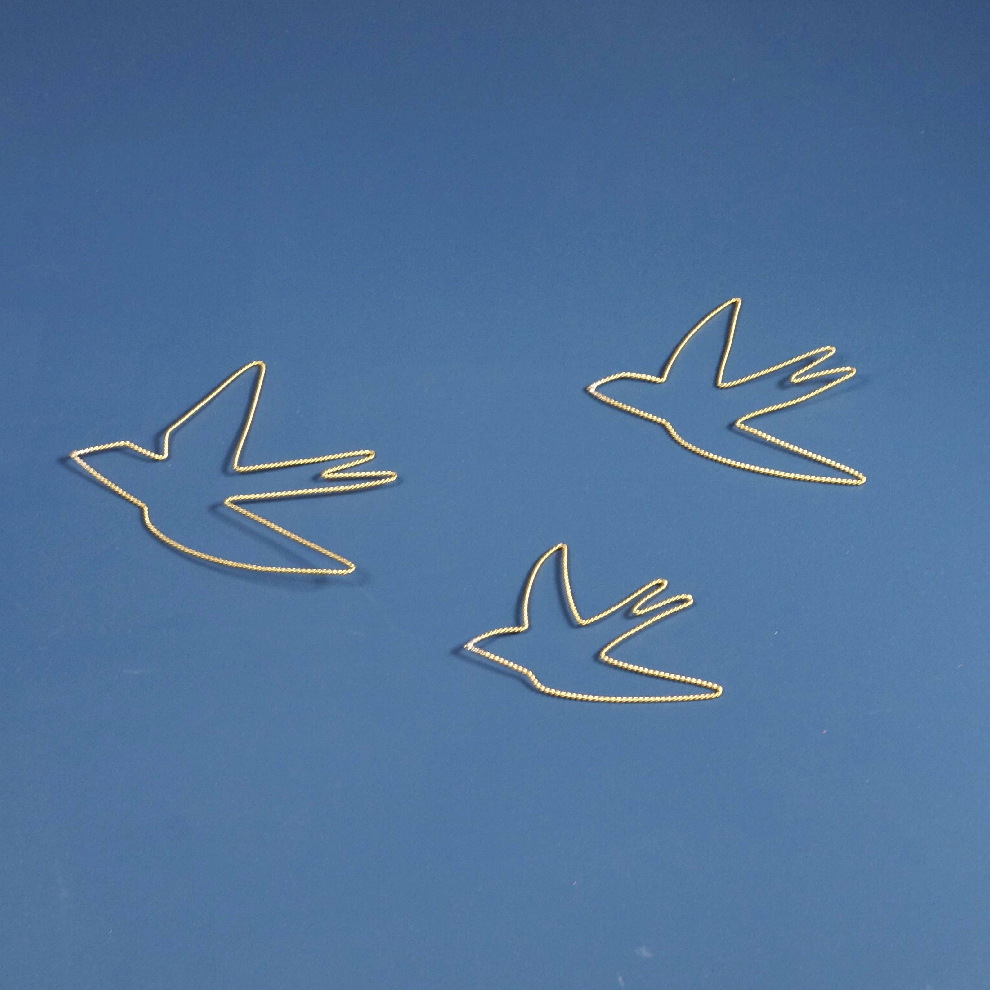 Bohome Living - Venta al por mayor Papel pintado 3D - Golondrina torcida de latón2