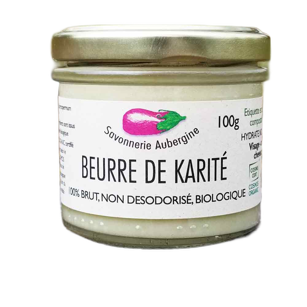 Savonnerie Aubergine - Wholesale Body Balm/Butter - Raw organic shea butter 100 g3
