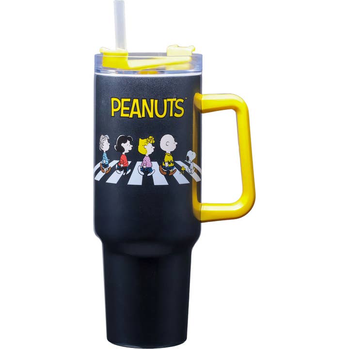 Peanuts Road 40oz Stainless Steel Travel Mug for wholesale by Spoontiques, Inc