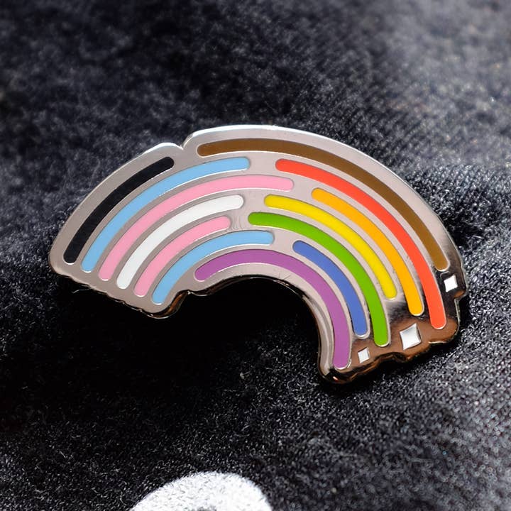 Bianca's Design Shop - Wholesale Lapel Pin/Button - Inclusive Rainbow Pride Pin0