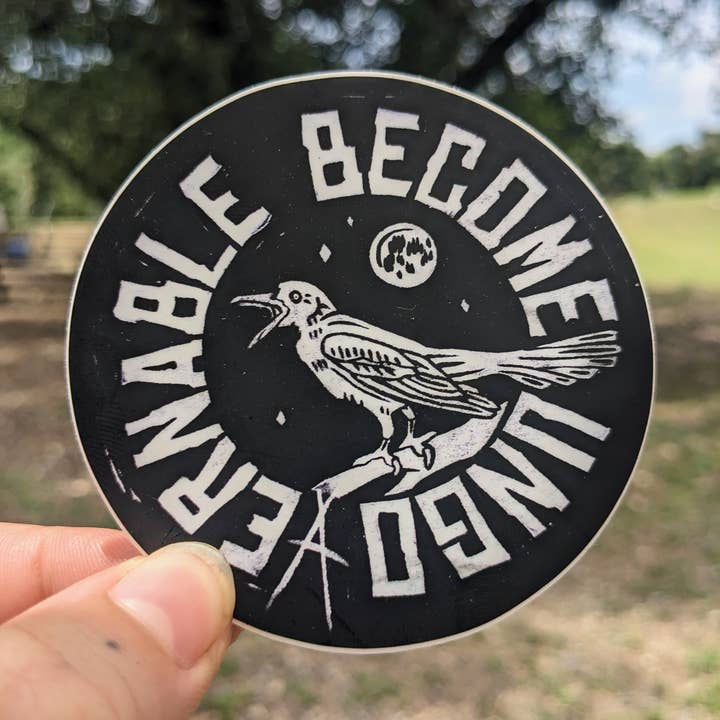 Fendywitch Designs - Wholesale Sticker - Become Ungovernable Grackle Sticker, Anarchy Vinyl Decal