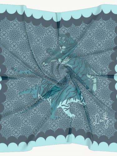 Scarf - Water Tiger for wholesale by Dorothy Art