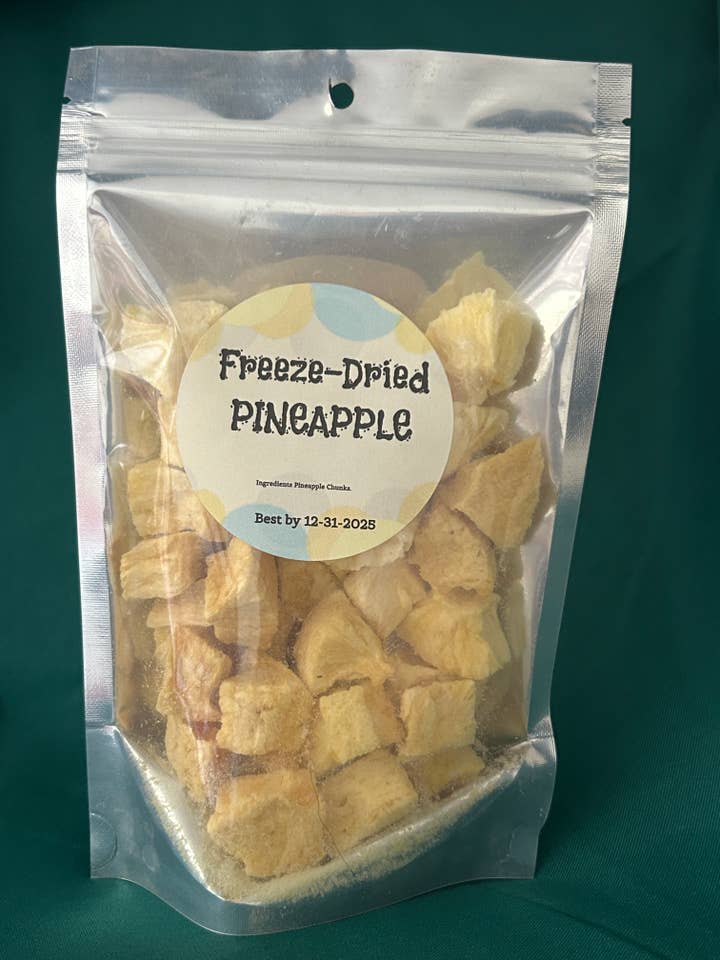 Freeze dried Pineapple
for wholesale by Freeze Dried Pickle Favorites and more