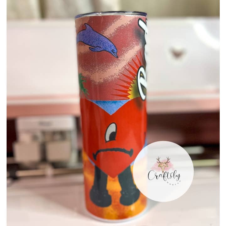 Bad Bunny Tumbler for wholesale by CraftsbyMoreno