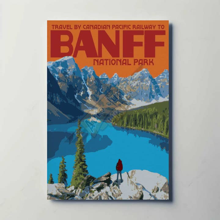 Banff National Park Canada Metal Poster for wholesale by Auto Junk UK Ltd