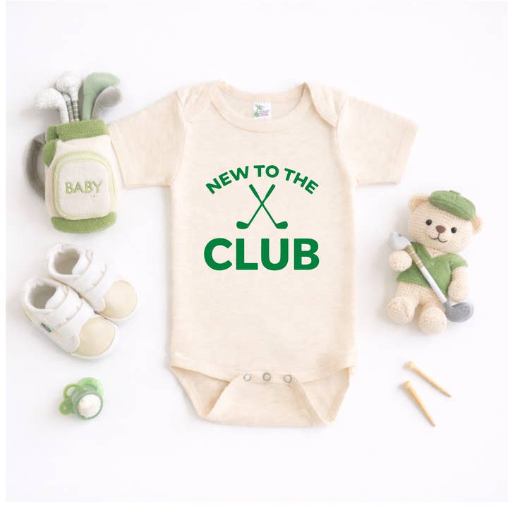 Body bébé golf, cadeau de baby shower, nouveau dans le club pour la vente par Bump & Beyond Designs
