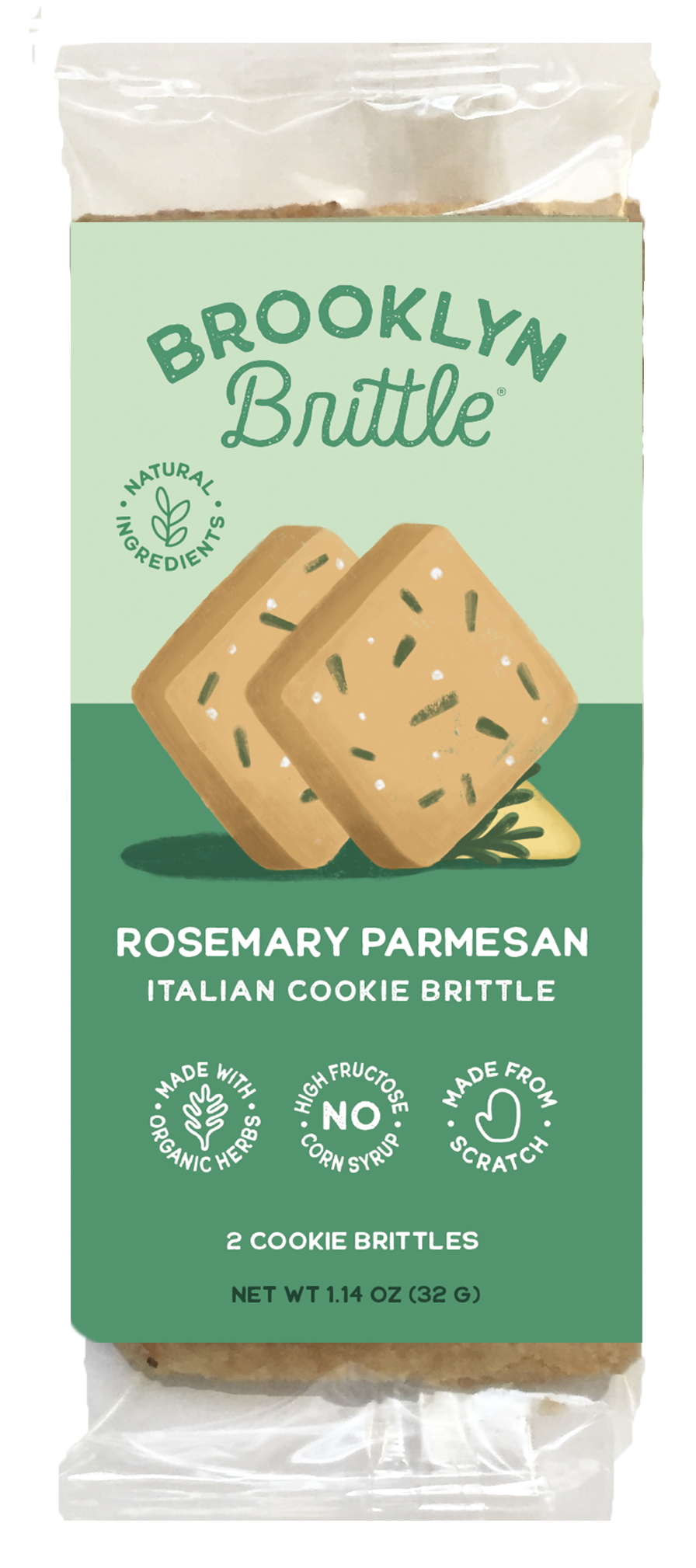 Brooklyn Brittle - Wholesale Cookie - Italian Cookie Brittle – Rosemary Parmesan | Snack Pack1