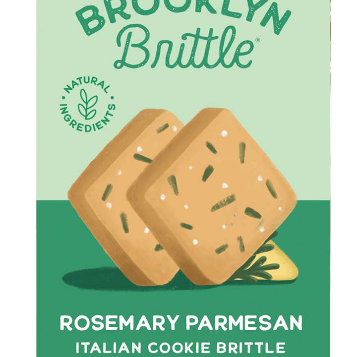 Brooklyn Brittle - Wholesale Cookie - Italian Cookie Brittle – Rosemary Parmesan | Snack Pack1