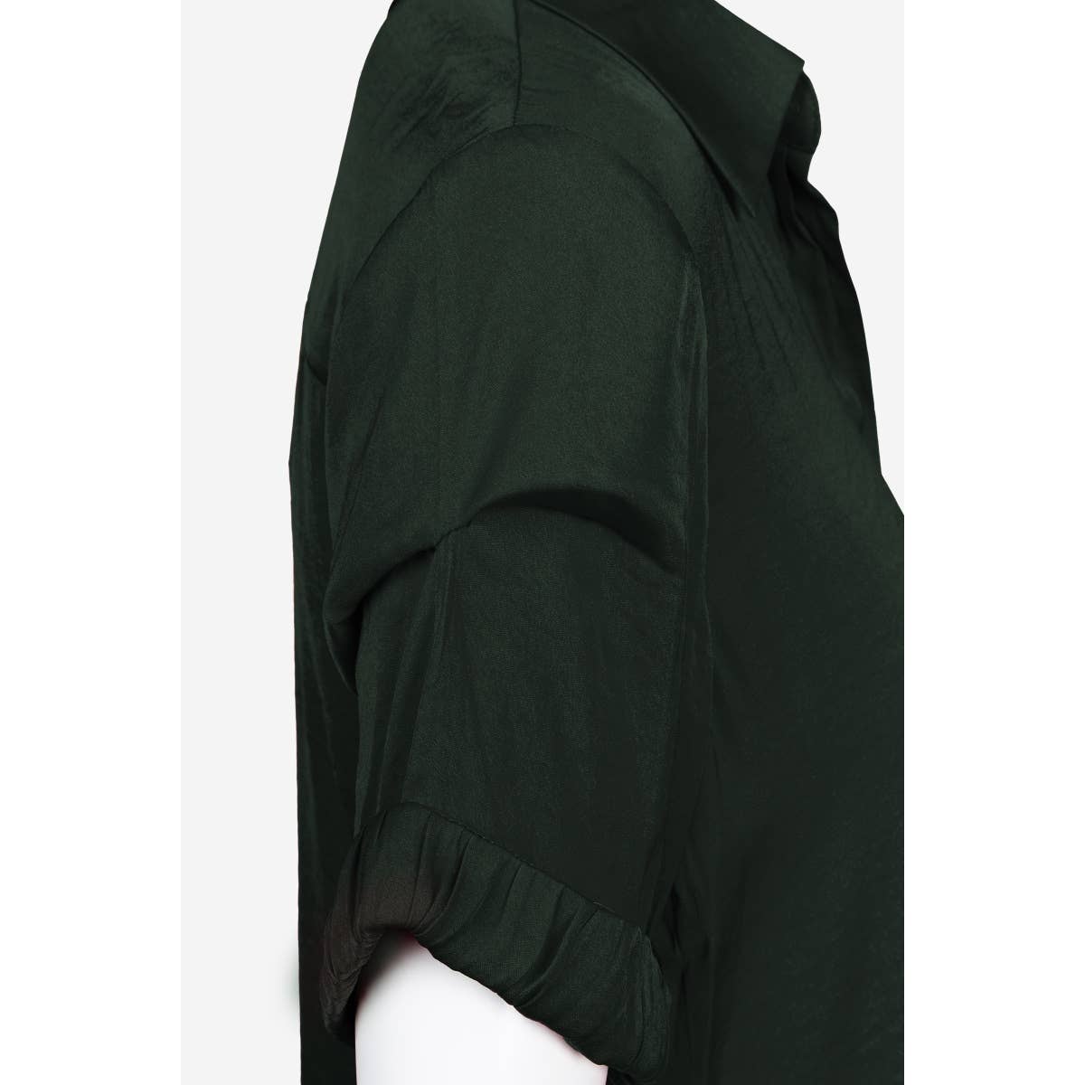 Naked Zebra - Wholesale Blouse - Women's - Pinned Short Sleeve Relaxed Blouse12