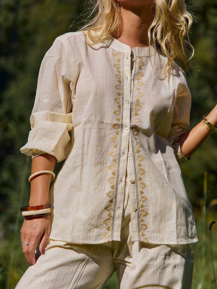 Naudic - Wholesale Pants – Women's - Pant Suit Aari Lurex9