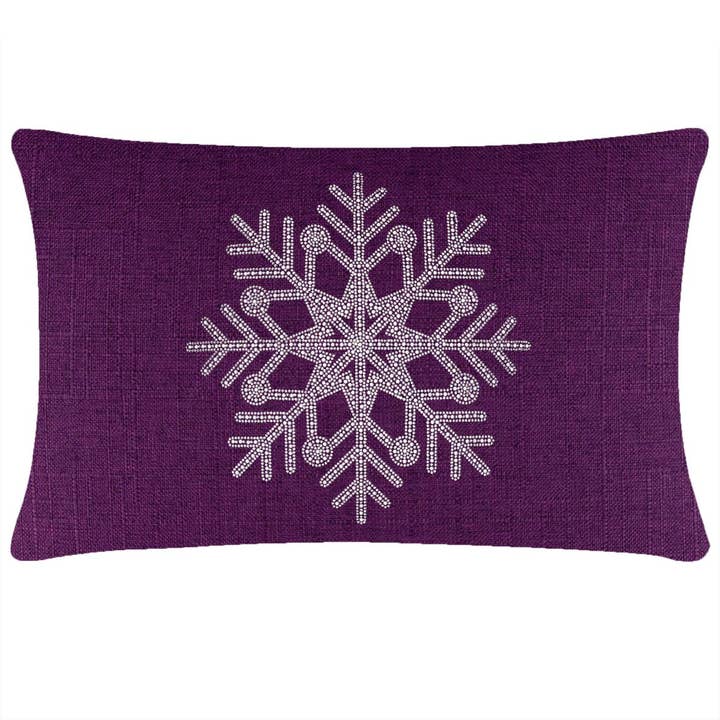 Sparkles Home - Wholesale Throw/Decorative Pillow - Rhinestone Snowflake Pillow14