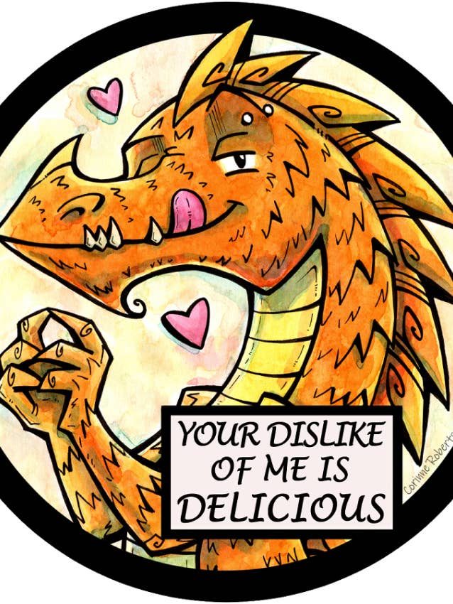 Sticker - Delicious Dislike for wholesale by Corinne Roberts Illustration