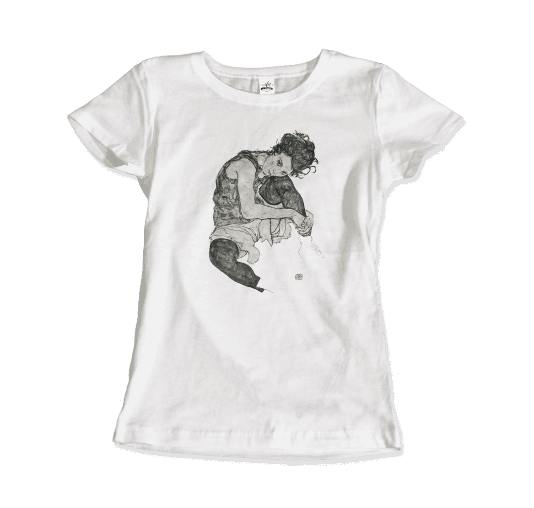 Art-O-Rama Shop - Wholesale T-Shirt (Graphic) - Unisex - Egon Schiele Zeichnungen I (Drawings 1) 1917 Art T-Shirt2