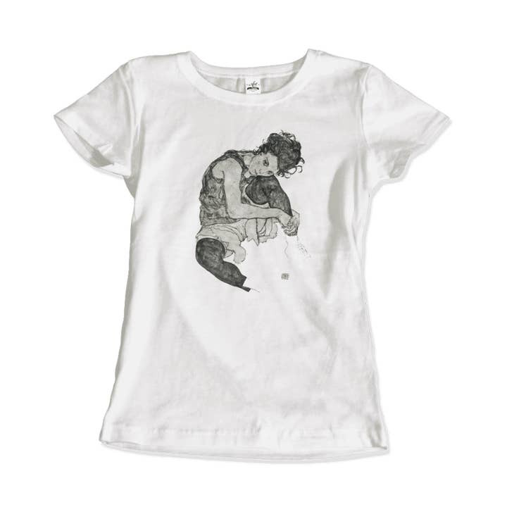 Art-O-Rama Shop - Wholesale T-Shirt (Graphic) - Unisex - Egon Schiele Zeichnungen I (Drawings 1) 1917 Art T-Shirt2