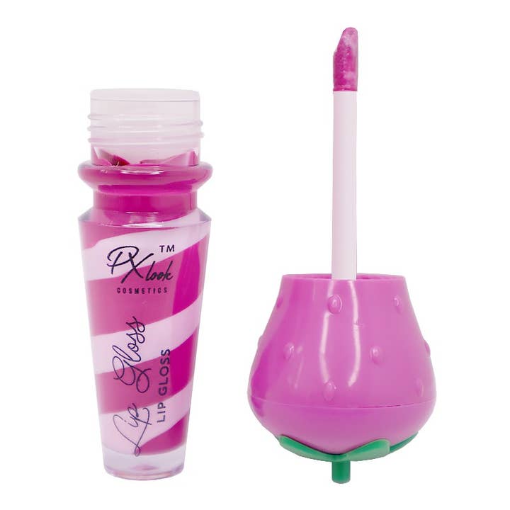 PINEAPPLE Beauty - Wholesale Lip Gloss - PxLook S-493 Strawberry Lip Gloss - 24 pc