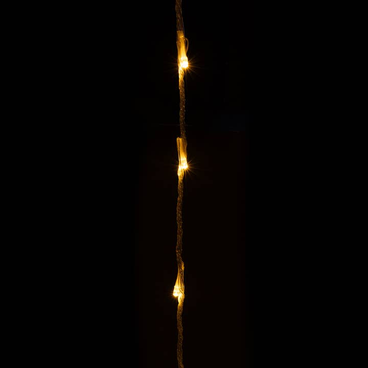 Blanc Lampes LED en cascade 600 lumières LED 12 pieds x 8 pieds - blanc chaud en vente sur Faire2