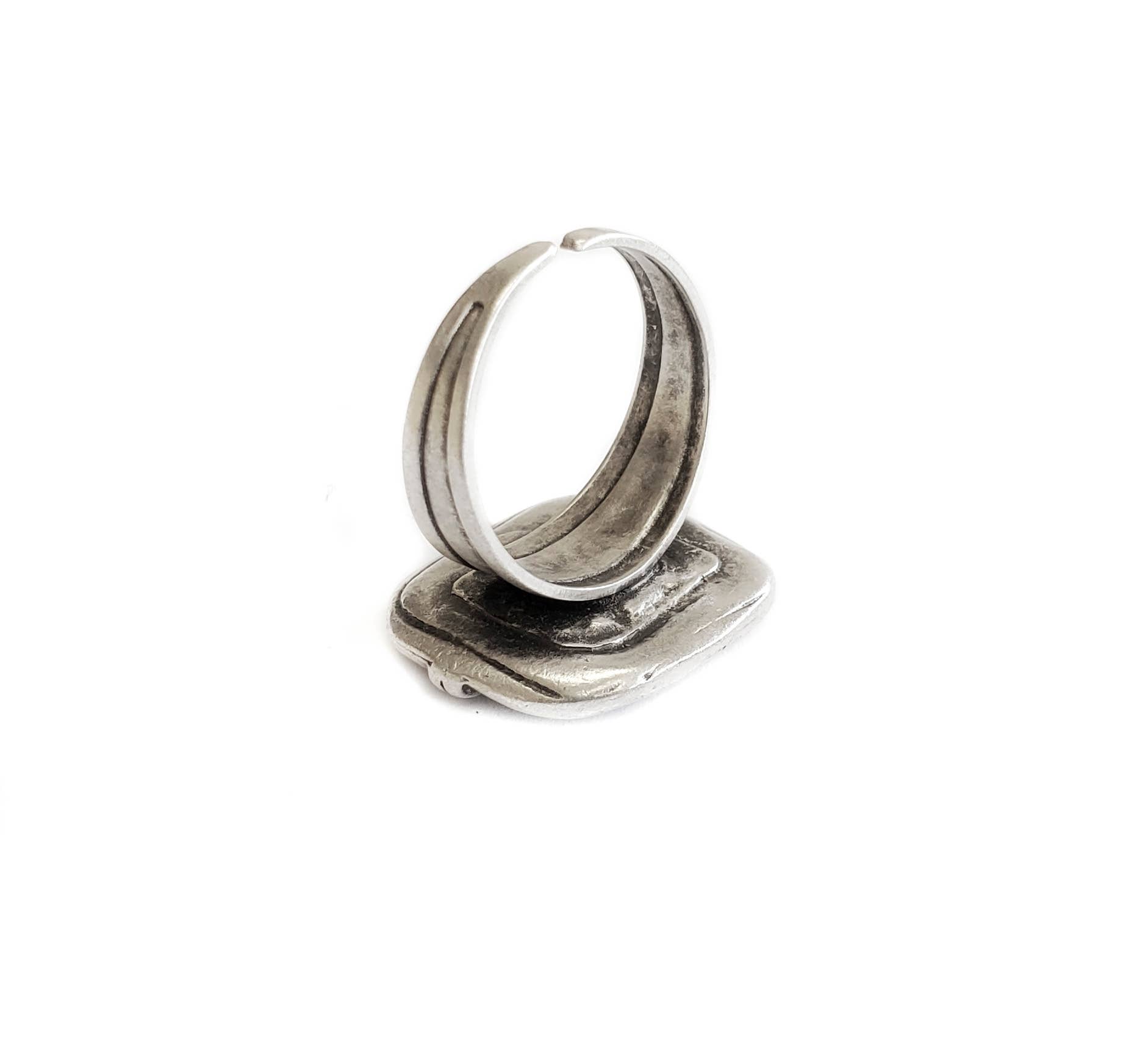 Chanour - Wholesale Cocktail/Statement Ring - Handmade Pewter Ring - NR60755