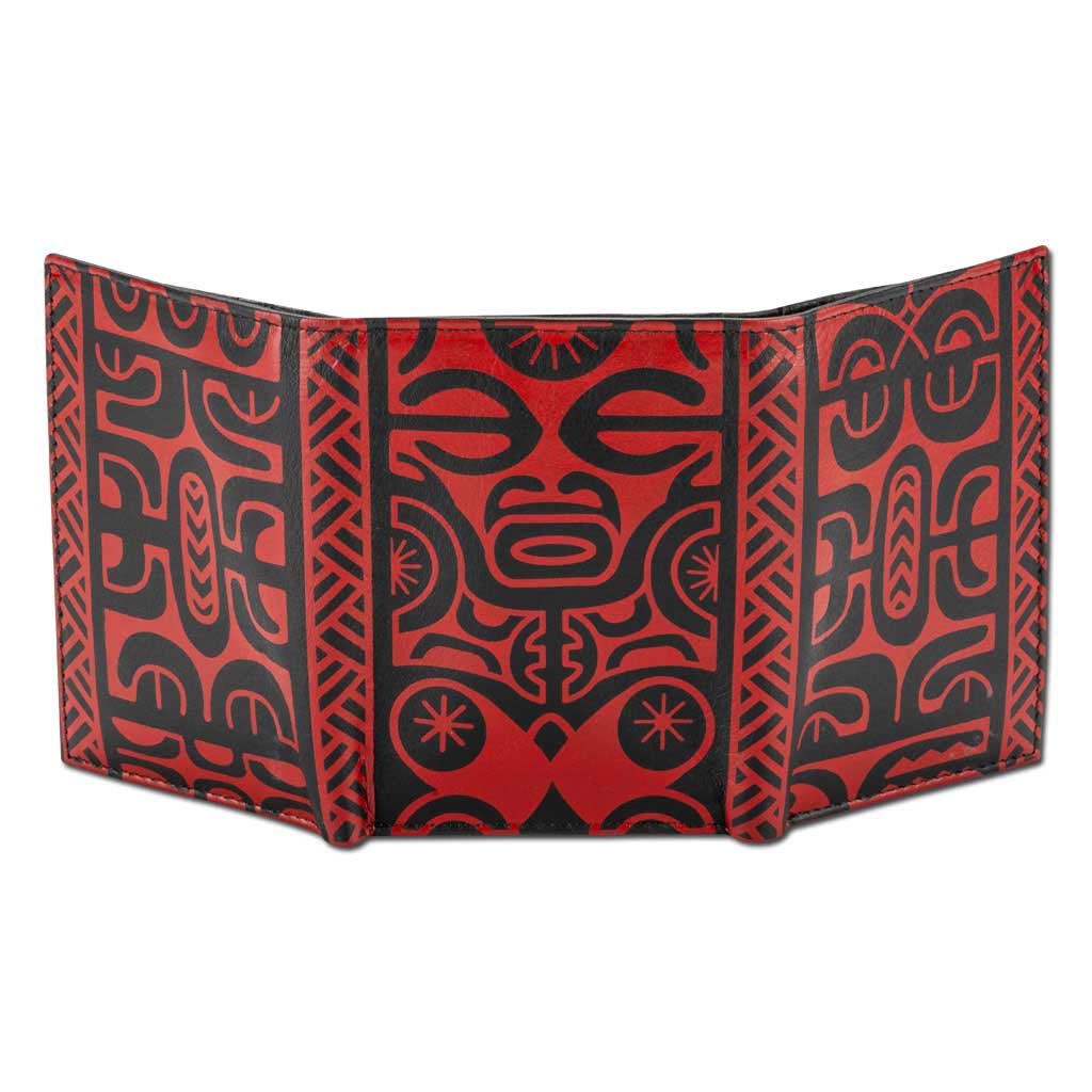 NA KOA - Wholesale Wallet - Men's - SALE French Polynesian tattoo trifold wallet - Art: "Te Atua" by Sulu'ape Pili Mo'o16