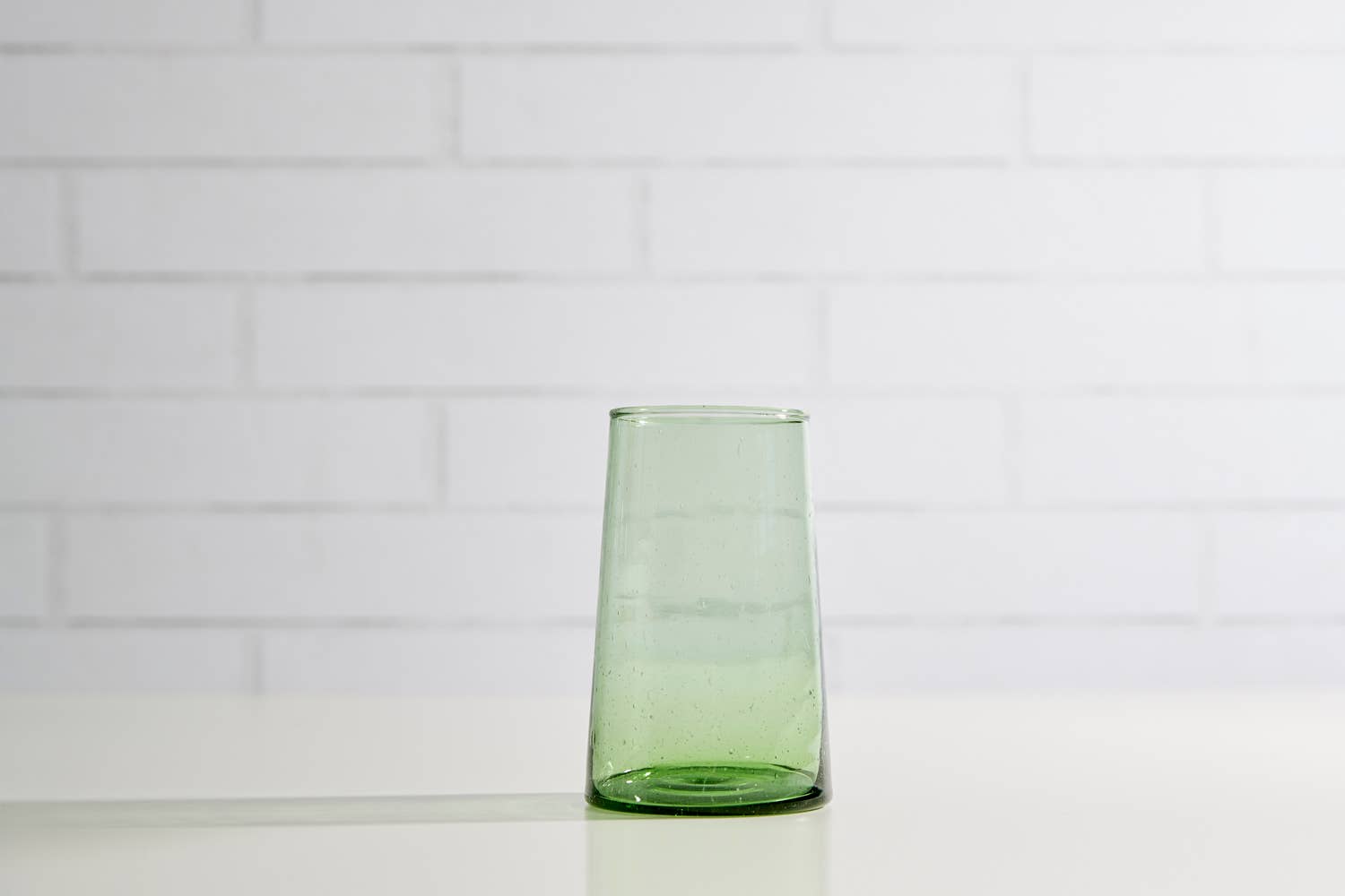 Verve Culture - Wholesale Drinking Glass/Cup - Moroccan Cone Glassware Large - Green5