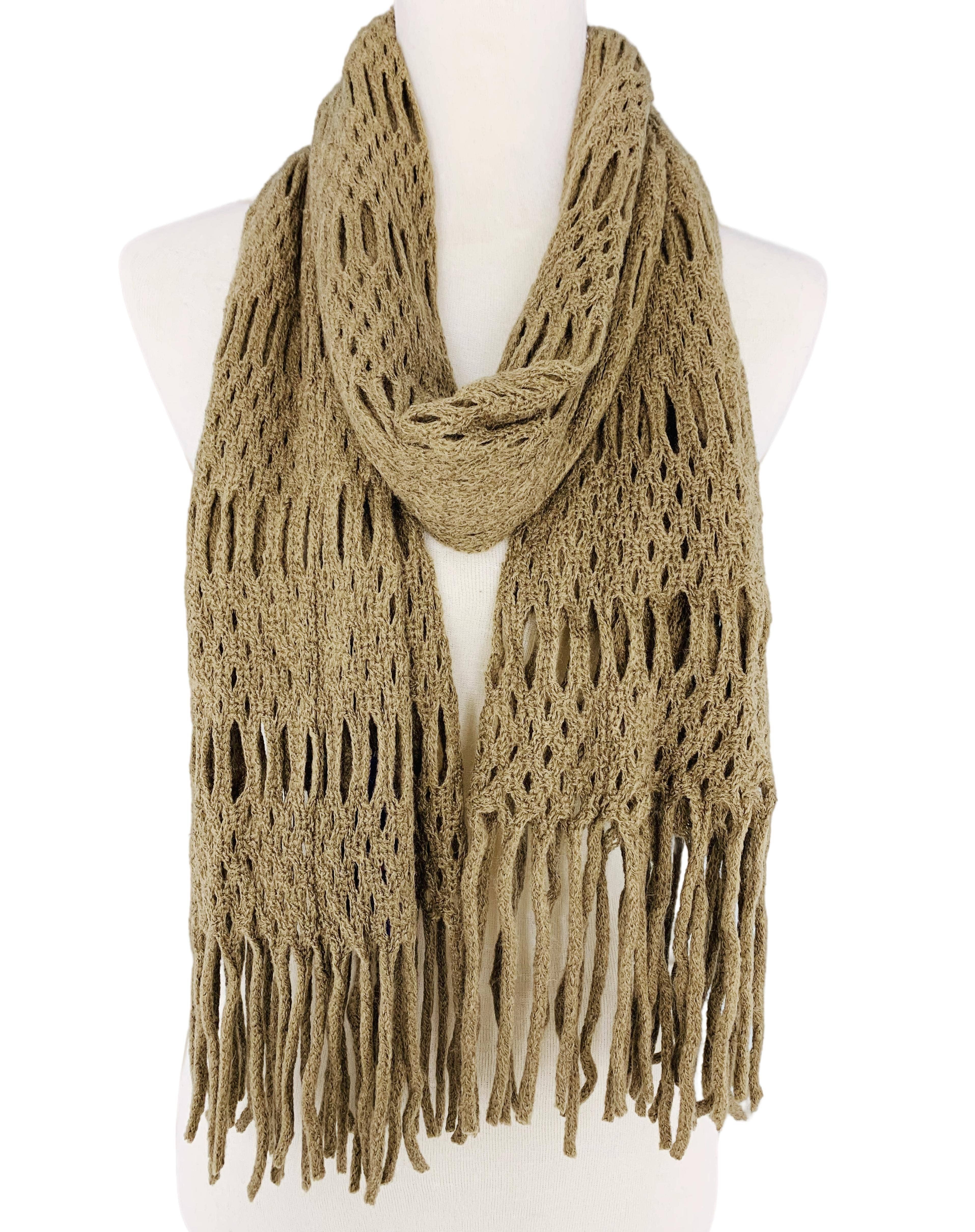 JC Sunny Fashion - Wholesale Scarf - Women's - Magic Tubular Knit Scarf with Transformable Loop Design11