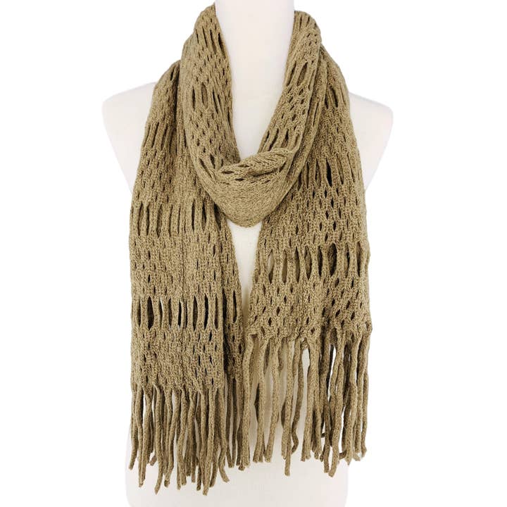 JC Sunny Fashion - Wholesale Scarf - Women's - Magic Tubular Knit Scarf with Transformable Loop Design11
