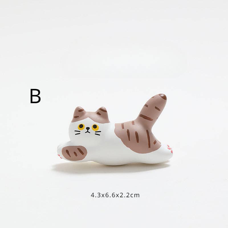 Gohobi （We cover U.S. import duties） - Venta al por mayor Imanes - Imán para refrigerador con adorno de gato de cerámica hecho a mano Gohobi1