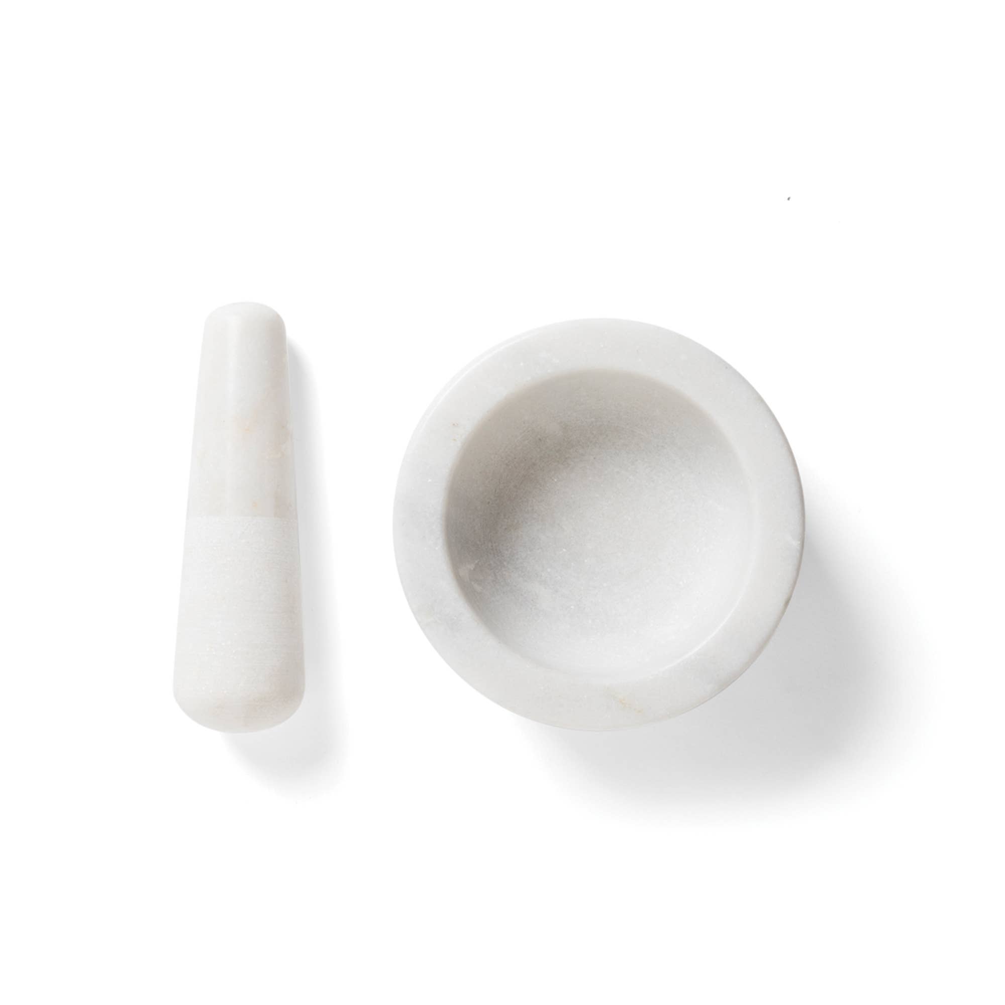Fox Run Brands - Wholesale Mortar & pestle - Fox Run Marble Mortar and Pestle, White, 4.7" x 2.4"3