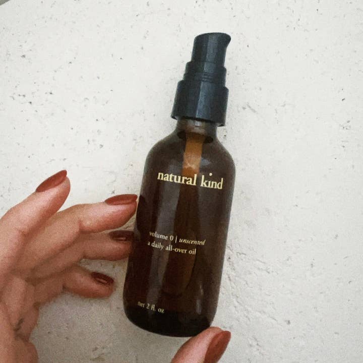 Huile biologique pour le visage, les cheveux et le corps | Volume 0 | non parfumée, 2 oz pour la vente par Natural Kind