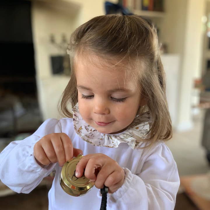 Langarmshirt mit Liberty-Stoffkragen - Tiere für den Großhandel von Magnet Mouse Ltd