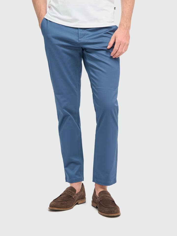 Chino pants men Cobalt - Cavani Dakota for wholesale by CASTLESON