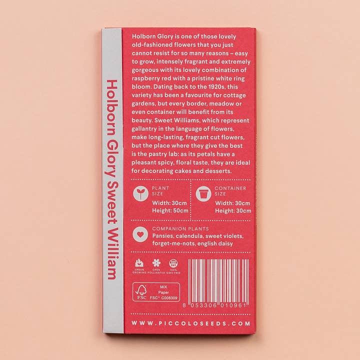 Piccolo Seeds - Wholesale Plant Seeds - Sweet William Holborn Glory2