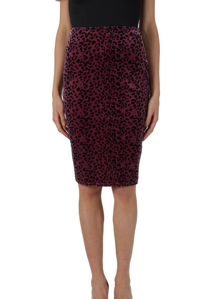 Dog Foot Print Purple Mini Pencil Skirt for wholesale by Marina Kaneva