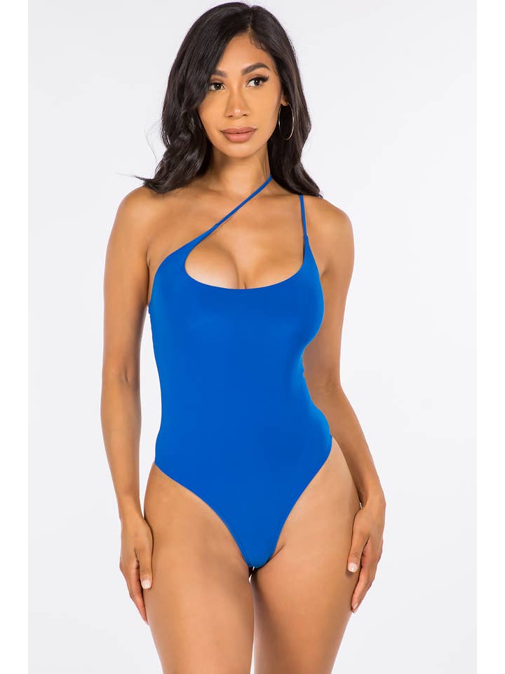 Uptown Apparel - Vendita all'ingrosso Body - Donna - J6997 Body aderente a doppia tracolla monospalla3