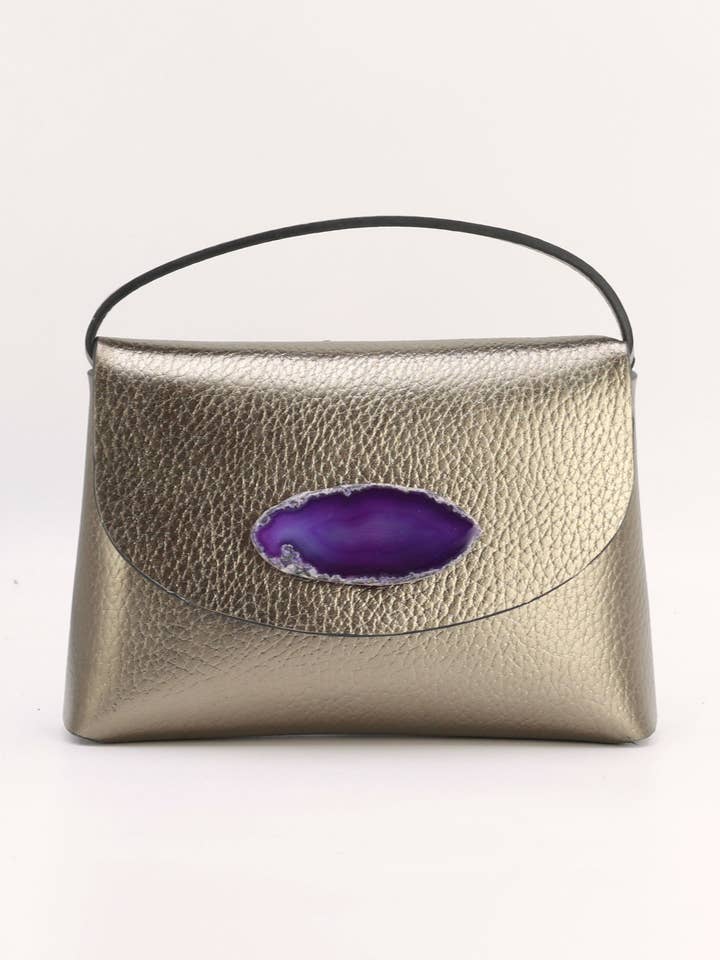 Bolsa Ori Bronze Ágata Roxa por atacado de Ecue
