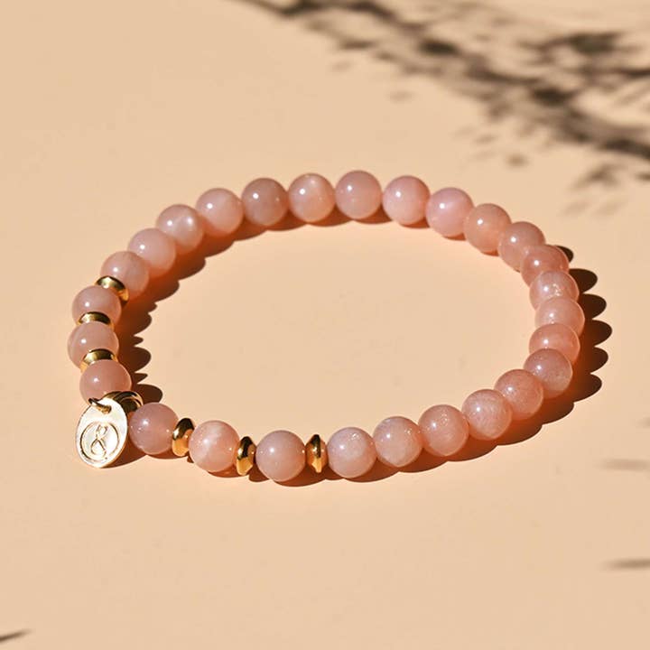 Irréversible - Wholesale Beaded Bracelet - Bracelet adulte pierre naturelle, or - pierre du soleil0