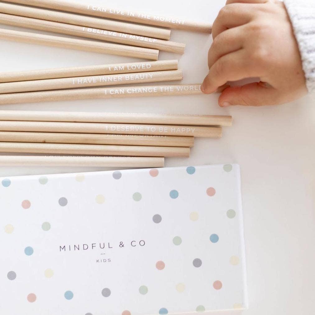Mindful and Co Kids - Vendita all'ingrosso Matite colorate - Matite colorate con affermazioni2