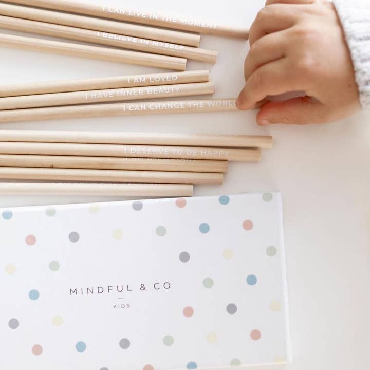 Mindful and Co Kids - Vendita all'ingrosso Matite colorate - Matite colorate con affermazioni2