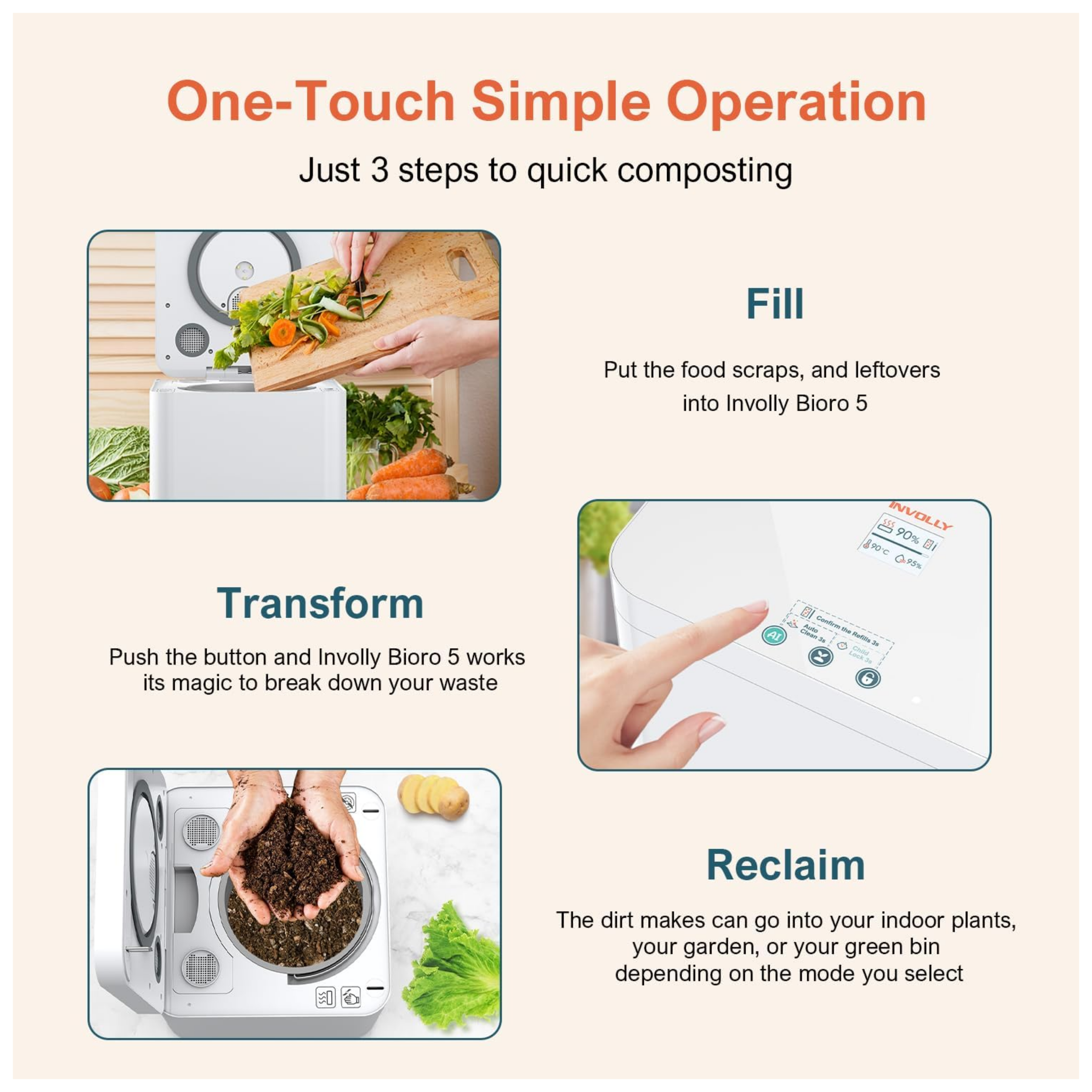 Lumbee Trade - Wholesale Kitchen appliance - Auto Clean Electric Kitchen Food Waster Composter6