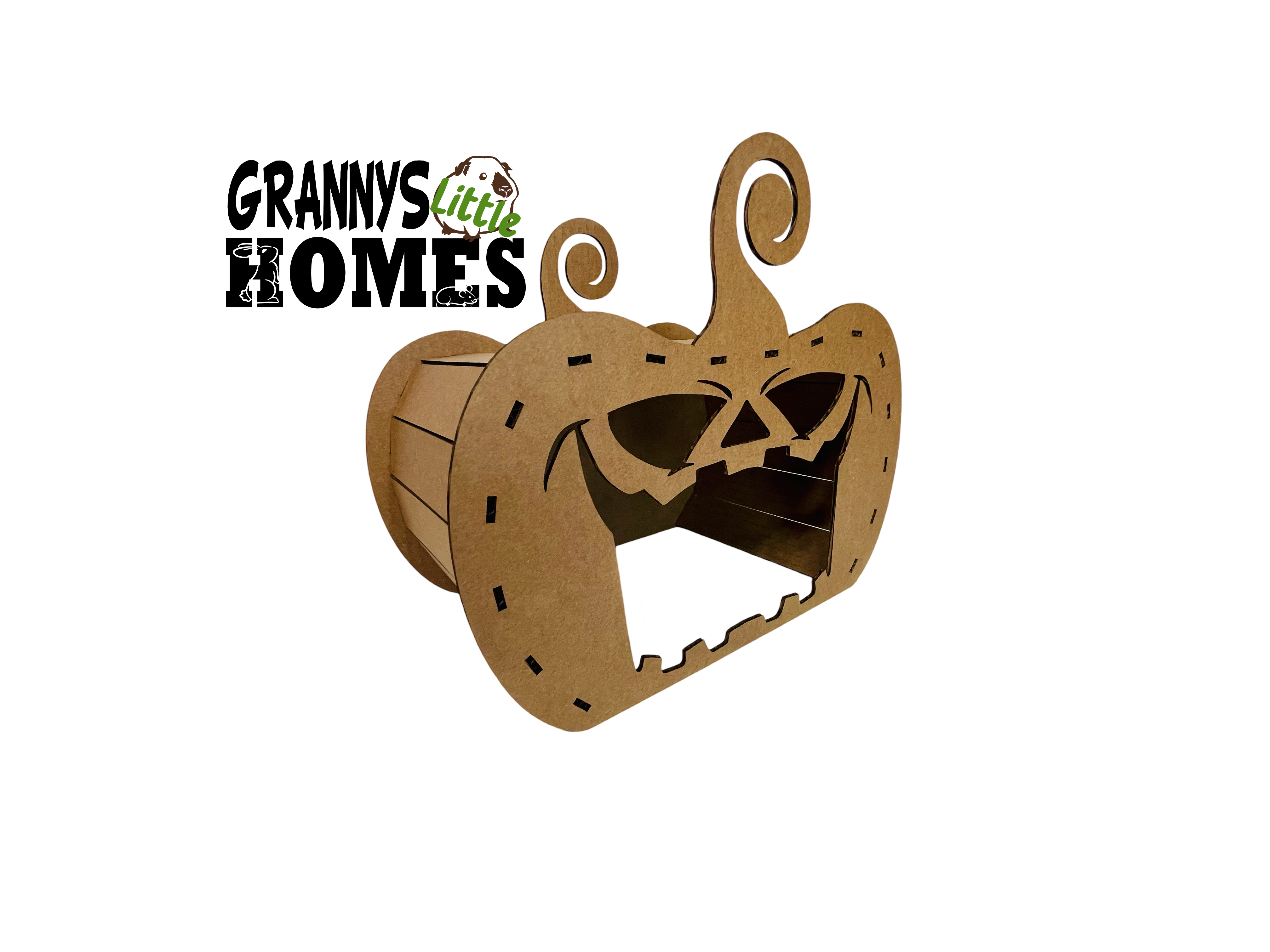 Grannys Little Homes - Wholesale Pet Cave - Cat/Dog - Cardboard Pumpkin Hidey4