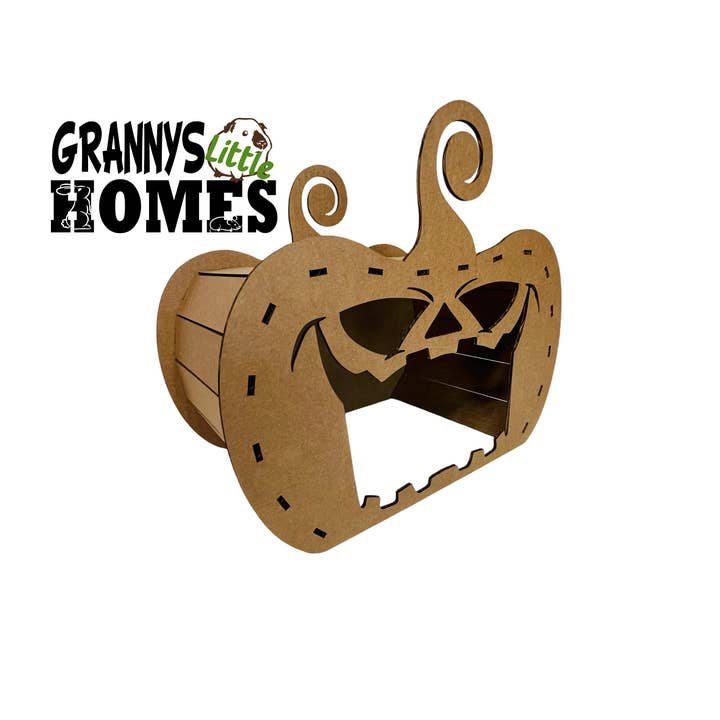 Grannys Little Homes - Wholesale Pet Cave - Cat/Dog - Cardboard Pumpkin Hidey4