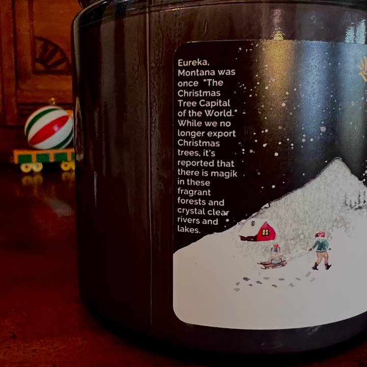 The Sacred Wild Candle Co - Wholesale Jar/Filled Candle - Montana Christmas Candle