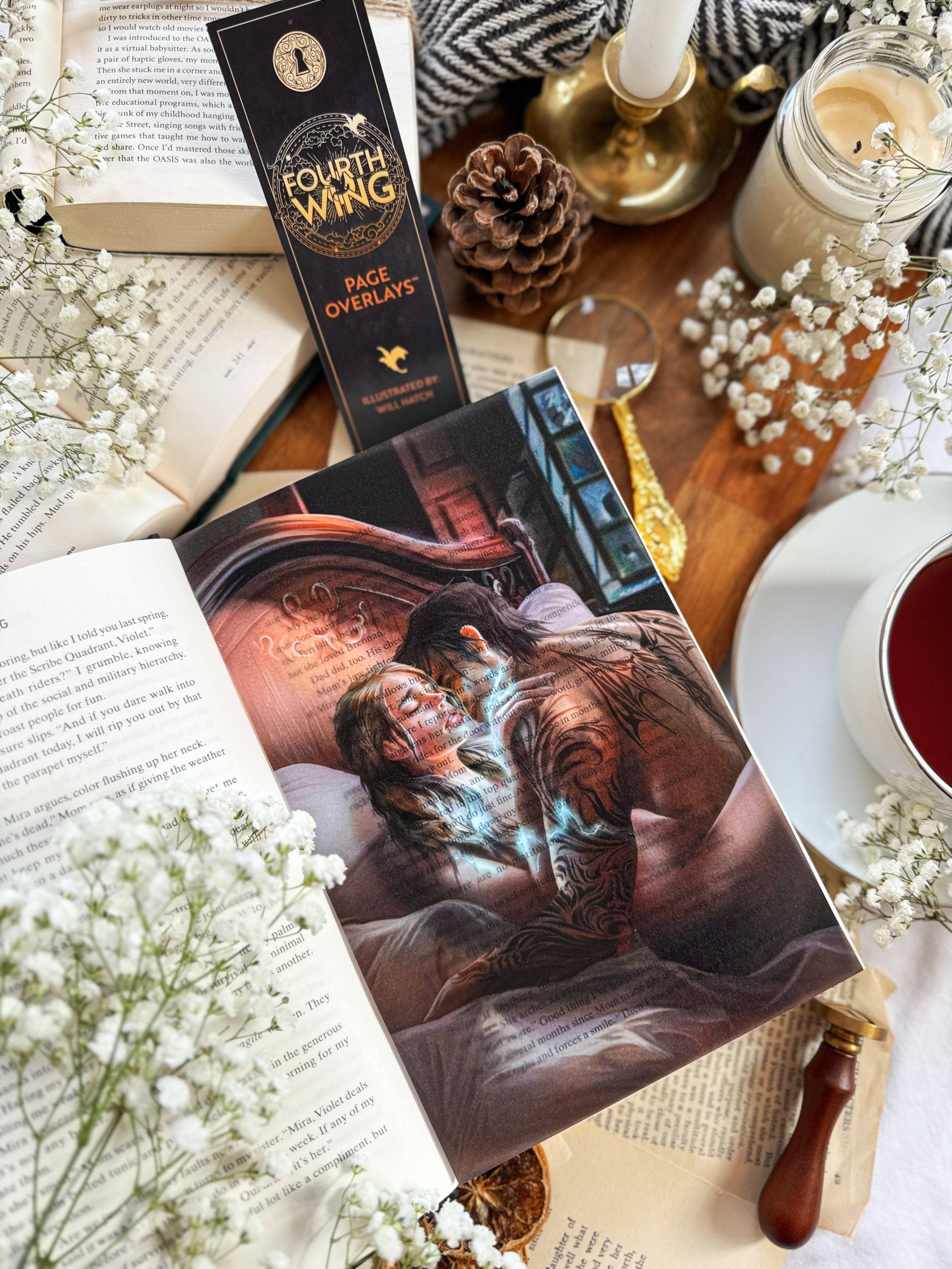 Reading Portal – Impressão artística por atacado – Sobreposições de Página da Quarta Ala™5