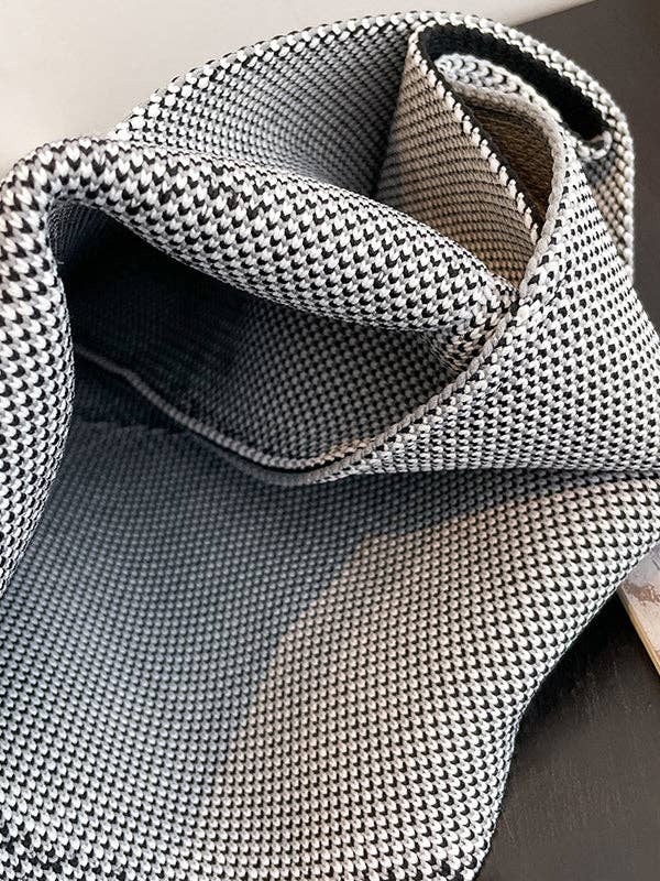 Plush Looks - Wholesale Draagtas - Dames - Geweven tassen en handtassen in contrasterende kleur10