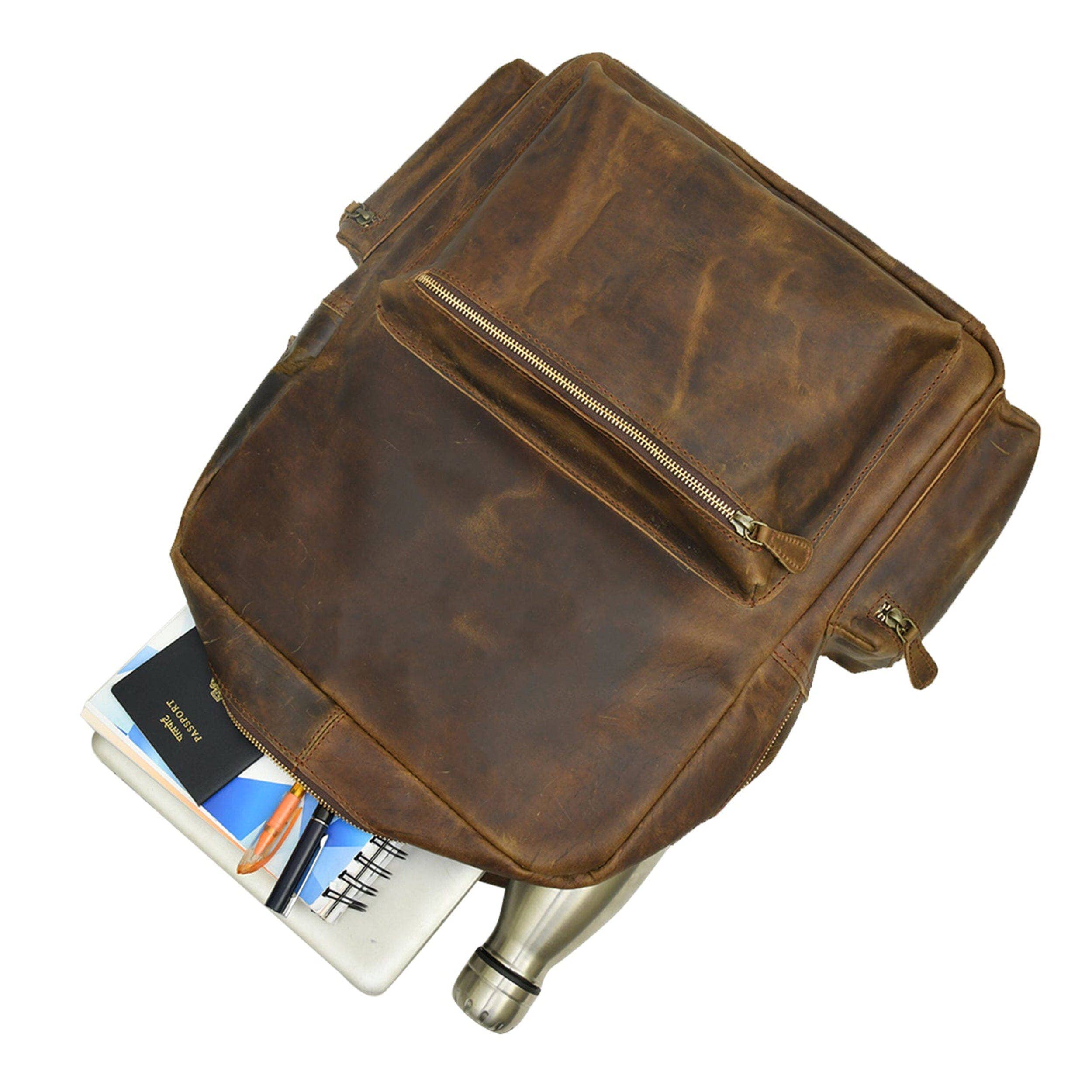 Classy Leather Bags - Wholesale Backpack - Unisex - Barclay Buffalo Backpack4