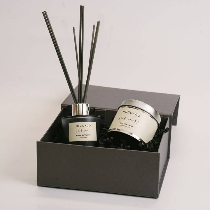Good Luck Candle and Reed Diffuser Gift Set for wholesale by HUGO+CO