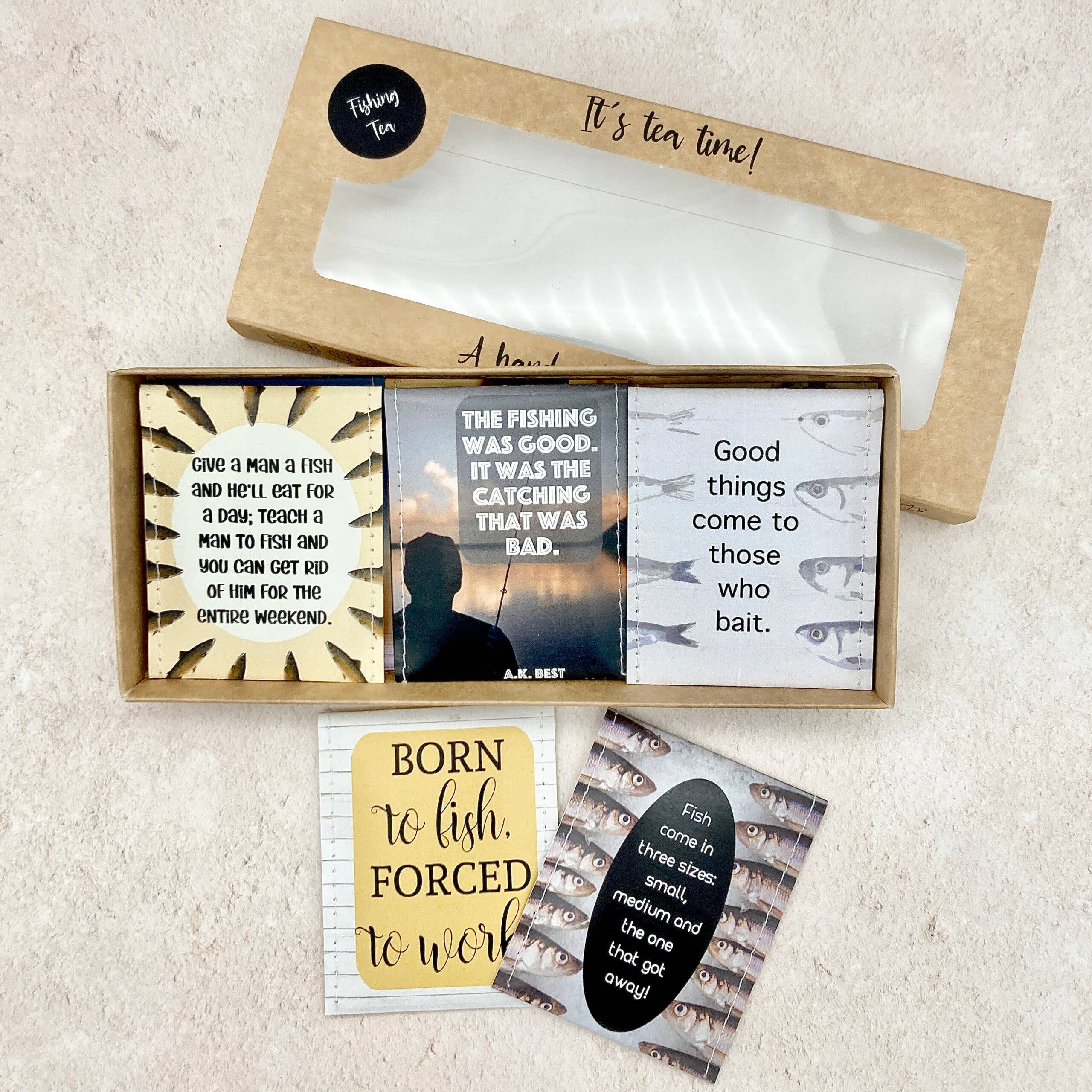 Victoria Mae Designs – wholesale Tea bags – Fishing Tea Giftset0