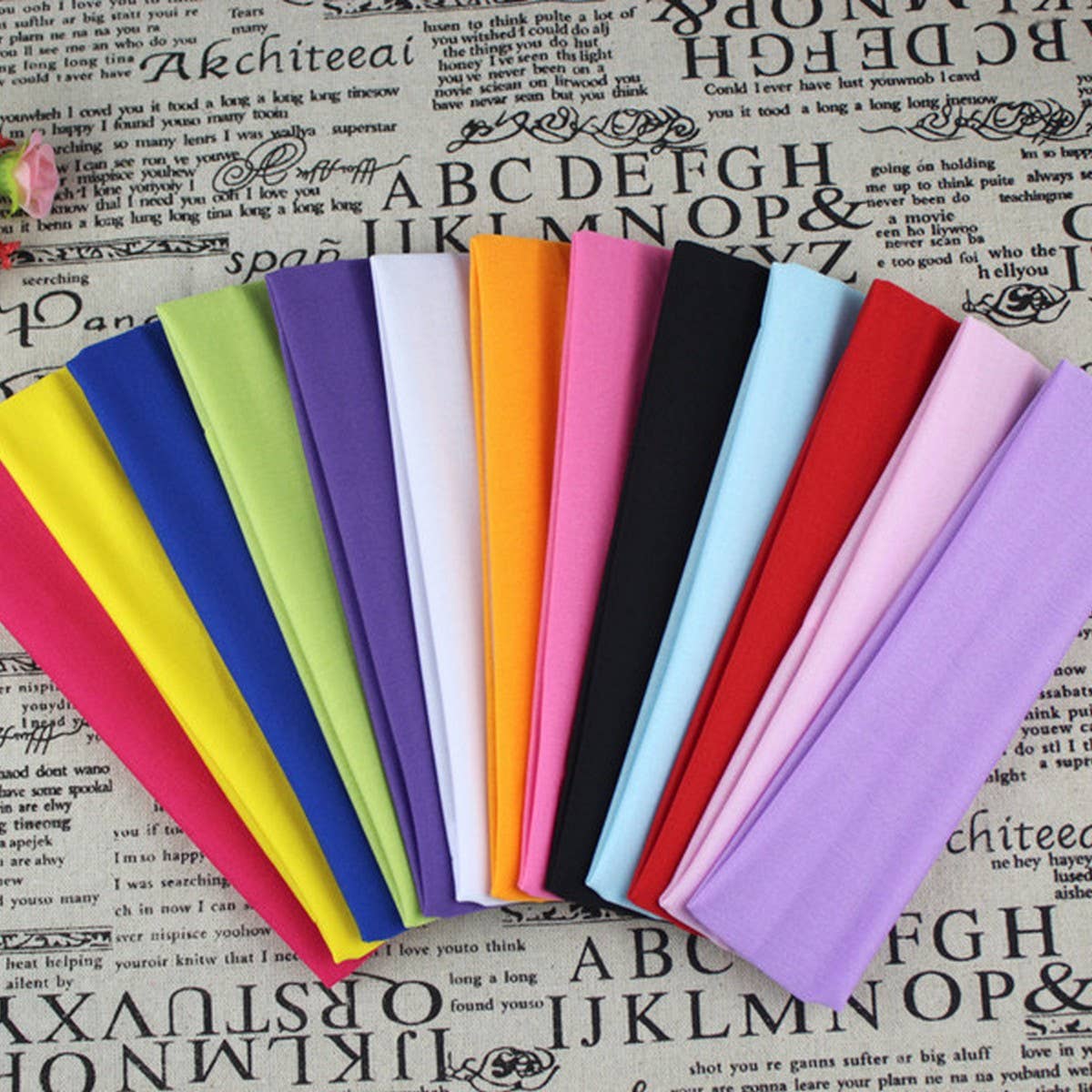 NINEXIS - Wholesale Hair Accessories Set - Women's - CWAHA6413_YOGA SPORTS HEADBAND ELASTIC SOLID COLOR HAIRBAND13