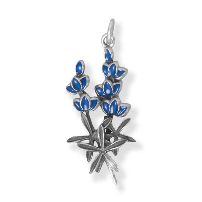 Breloque Bluebonnet en émail pour la vente par Silver Stars Collection