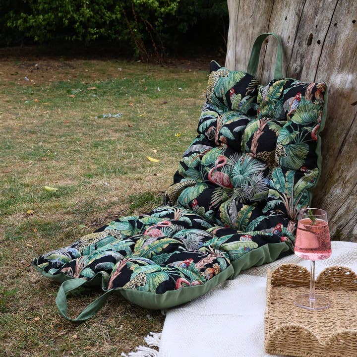 Tropisch Geweven Opvouwbaar Draagkussen voor Buiten voor wholesale door Hines of Oxford