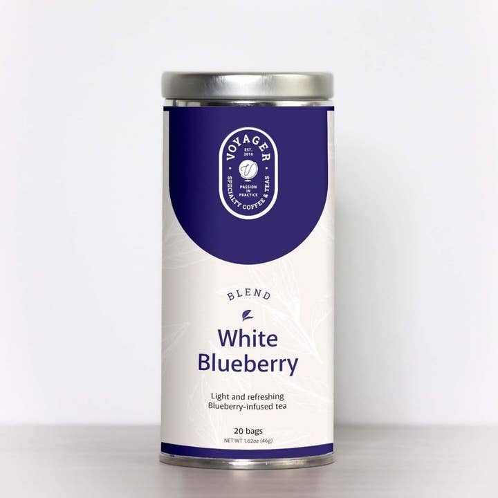 White Blueberry Tea for wholesale by Voyager Beverages
